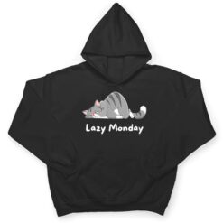 Mens Funny Cat Quote Lazy Monday Cool Cat T Shirt - Dream Art Europa