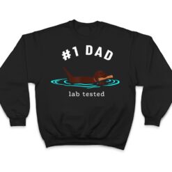 Mens Lab Dad Chocolate Labrador Retriever Dog #1 Dad T Shirt - Dream Art Europa