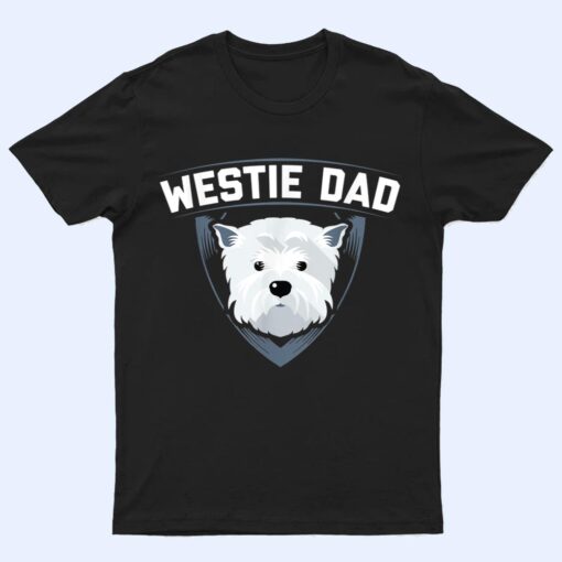 Mens Westie Dad Dog Owner West Highland White Terrier T Shirt