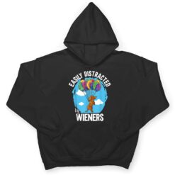 Mens Wiener Dad Dachshund Dog Easily Distracted By Wieners T Shirt - Dream Art Europa