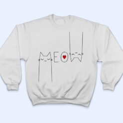 Meow Cat Shirt Meow Kitty Funny Cats Lover T Shirt - Dream Art Europa