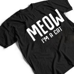 Meow I M A Cat Funny Lazy Halloween Costume T Shirt - Dream Art Europa