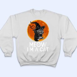 Meow I M A Cat Halloween Costume Black Cat Witch T Shirt - Dream Art Europa