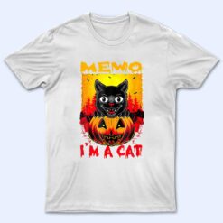 Meow I M A Cat Spooky Black Cat Halloween Costume T Shirt