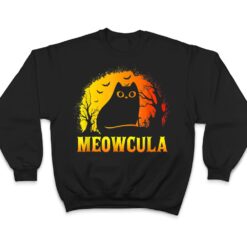 Meowcula Black Cat Halloween Vampire Cat T Shirt - Dream Art Europa