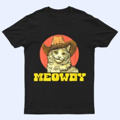 Meowdy Funny Classic Country Cowboy Cat Western Vibe T Shirt