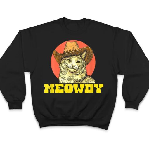 Meowdy Funny Classic Country Cowboy Cat Western Vibe T Shirt