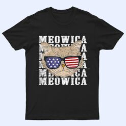 Meowica 4H Of July Kitty Cat For Men Boy Girl T Shirt