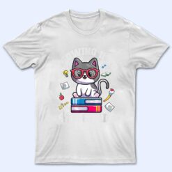 Meowing Into 4H Grade Funny Back O School Cat Lovers T Shirt