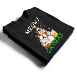 Meowy Catmas Cat Christmas Tree Xmas T Shirt - Dream Art Europa