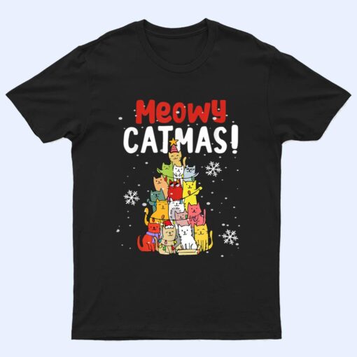 Meowy Catmas Christmas Cat T Shirt