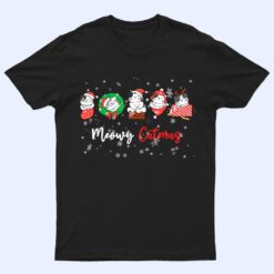 Meowy Catmas Funny Christmas Cat Kitten Lover Kids Mom Dad T Shirt