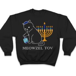 Meowzel Tov Cute Cat Mazel Tov Menorah Funny Hanukkah T Shirt - Dream Art Europa