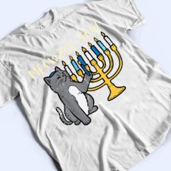 Meowzel Tov Jewish Cat Funny Hanukkah Chanukah PJs Women T Shirt - Dream Art Europa