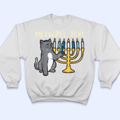 Meowzel Tov Jewish Cat Funny Hanukkah Chanukah PJs Women T Shirt - Dream Art Europa