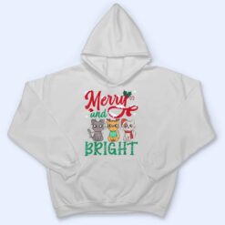 Merry And Bright Cat Christmas T Shirt - Dream Art Europa