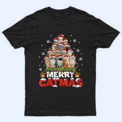 Merry Catmas Cat Christmas Pajamas X-mas T Shirt