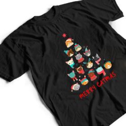 Merry Catmas Cat Christmas Tree Feline Festive T Shirt - Dream Art Europa