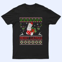 Merry Catmas Christmas Cats In Socks Kitty Cat Lover Gift T Shirt