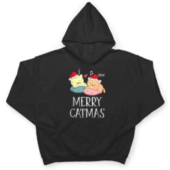 Merry Catmas Pajama Christmas Lights Funny Holiday Cat Mom T Shirt - Dream Art Europa