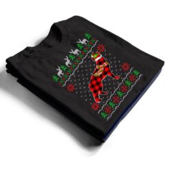 Merry Christmas German Shepherd Dog Ugly Xmas Red Plaid T Shirt - Dream Art Europa