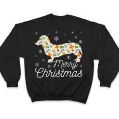 Merry Christmas Pajama Funny Dachshund Dog Gifts T Shirt - Dream Art Europa