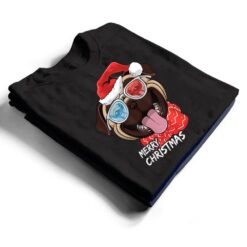 Merry Christmas Pug Dog Santa Hat sunglasses Xmas T Shirt - Dream Art Europa