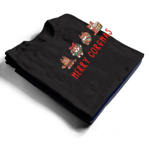Merry Corgmas Christmas Corgi Cute Dog Funny T Shirt