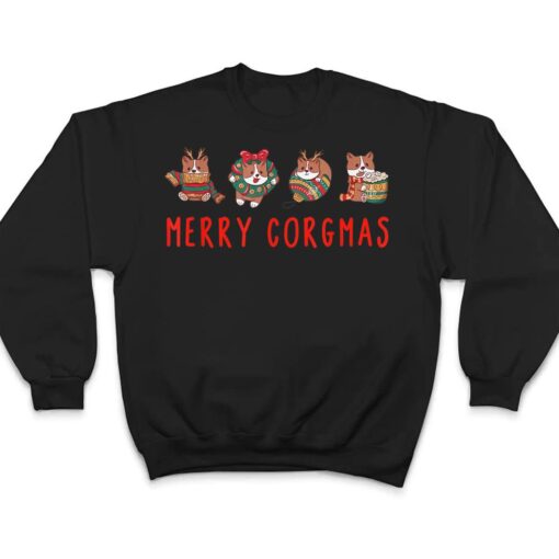 Merry Corgmas Christmas Corgi Cute Dog Funny T Shirt