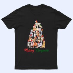 Merry Dogmas Cute Dog Xmas Christmas Tree Dog Lover Gifts Ver 1 T Shirt