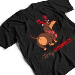 Merry Kissmyass Funny Christmas Reindeer Dachshund Dog Lover T Shirt - Dream Art Europa