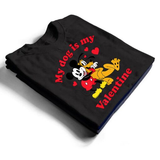Mickey and Pluto - My Dog Is My Valentine T Shirt
