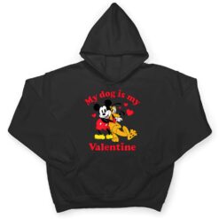 Mickey and Pluto - My Dog Is My Valentine T Shirt - Dream Art Europa