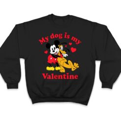 Mickey and Pluto - My Dog Is My Valentine T Shirt - Dream Art Europa