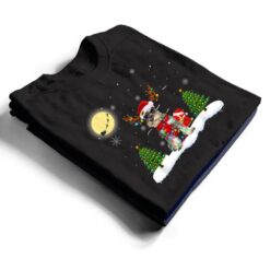 Miniature Schnauzer Christmas Lights Santa Xmas Dog Lover T Shirt - Dream Art Europa