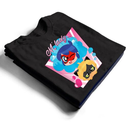 Miraculous Ladybug Chibi Collection Cat Noir M'Lady T Shirt