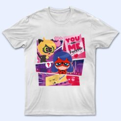 Miraculous Ladybug Chibi Collection You and Me forever T Shirt