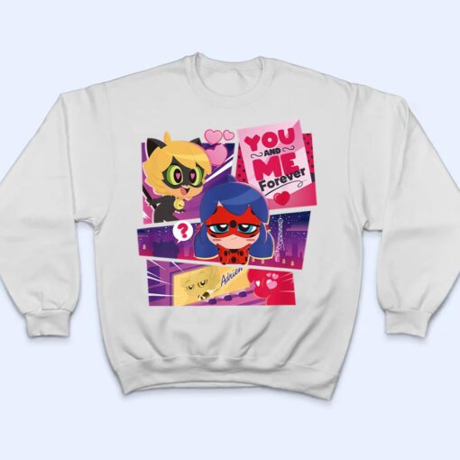 Miraculous Ladybug Chibi Collection You and Me forever T Shirt