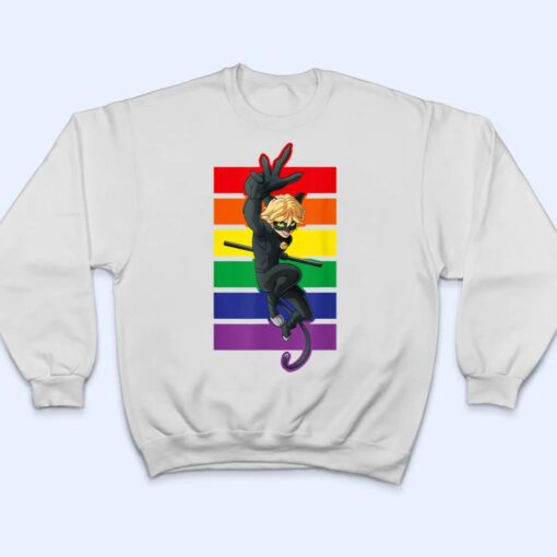 Miraculous Ladybug Rainbow Collection with Cat Noir T Shirt