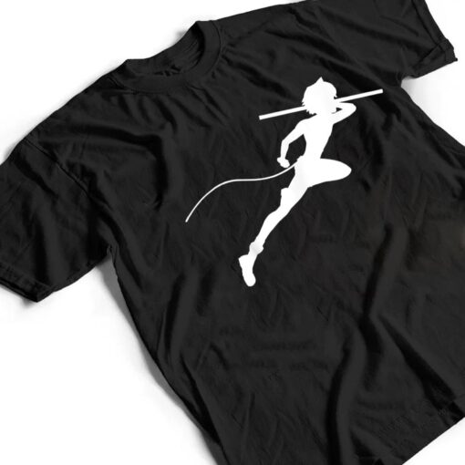 Miraculous Ladybug Silhouette Cat Noir Running (White) T Shirt