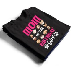 Mom Of The Birthday Girl Dog Paw Bday Party Celebration T Shirt - Dream Art Europa