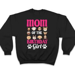 Mom Of The Birthday Girl Dog Paw Bday Party Celebration T Shirt - Dream Art Europa