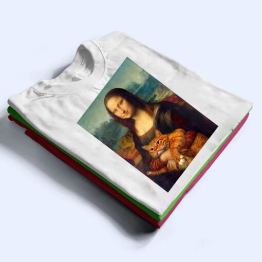 Mona Lisa And Cat T Shirt