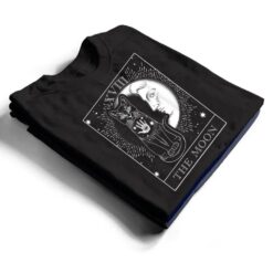 Moon Tarot Card and Cat Occult Graphic T Shirt - Dream Art Europa