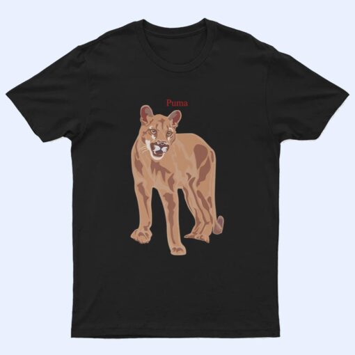 Mountain Lion Cougar  Big Cat Lover T Shirt