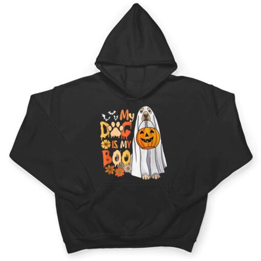 My Dog Is Boo Halloween Cute Dog With Pumpkin Fall Season T Shirt