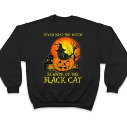 Never Mind A Witch Beware Of He Black Cat Halloween T Shirt - Dream Art Europa