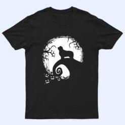 Newfoundland And Moon Halloween T Shirt