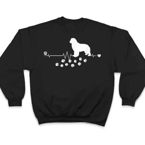 Newfoundland Dog Heartbeat Gift Dogs Breed T Shirt