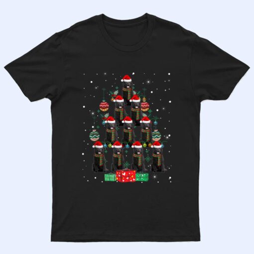 Newfoundland Dogs Tree Christmas Pajama Xmas Dog Lover T Shirt